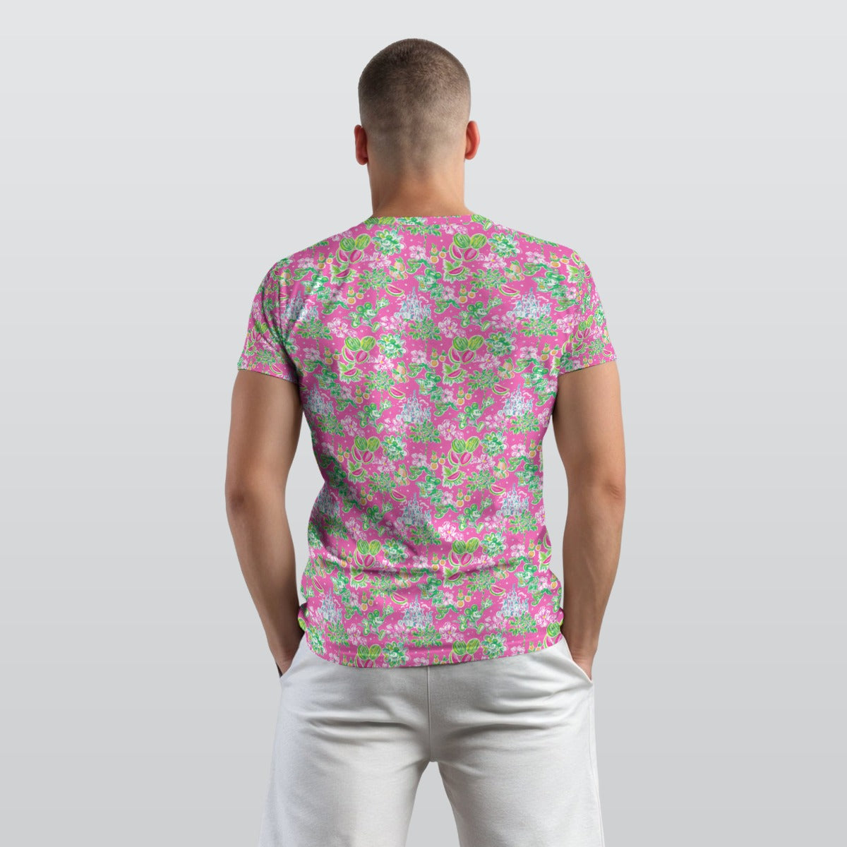 Bright Tropical Vibes - Watermelon Mouse Duo - Men's Short Sleeve T-Shirt
