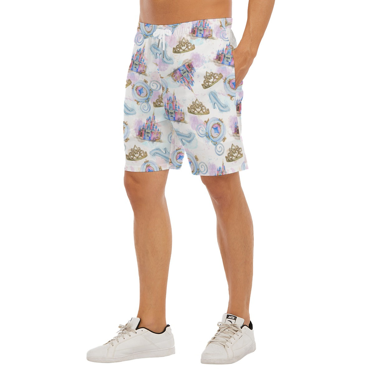 Watercolor Fairytale Fantasy - Men’s Pocket Beach Shorts