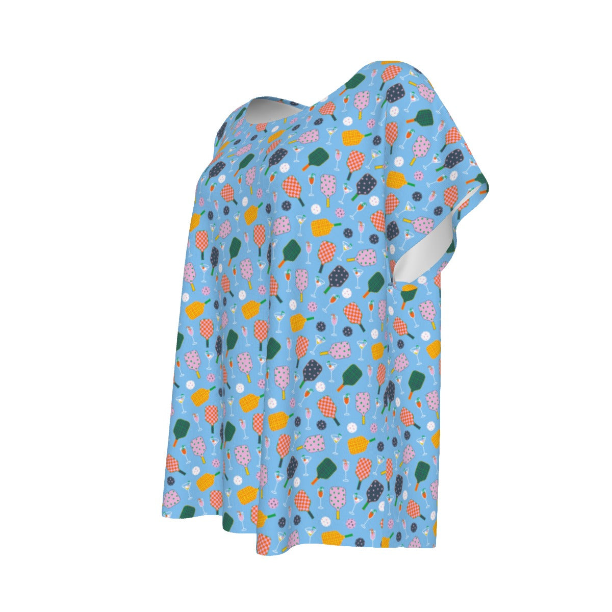 Pickleball and Cocktails - Women’s Relaxed Fit Scoop Tee