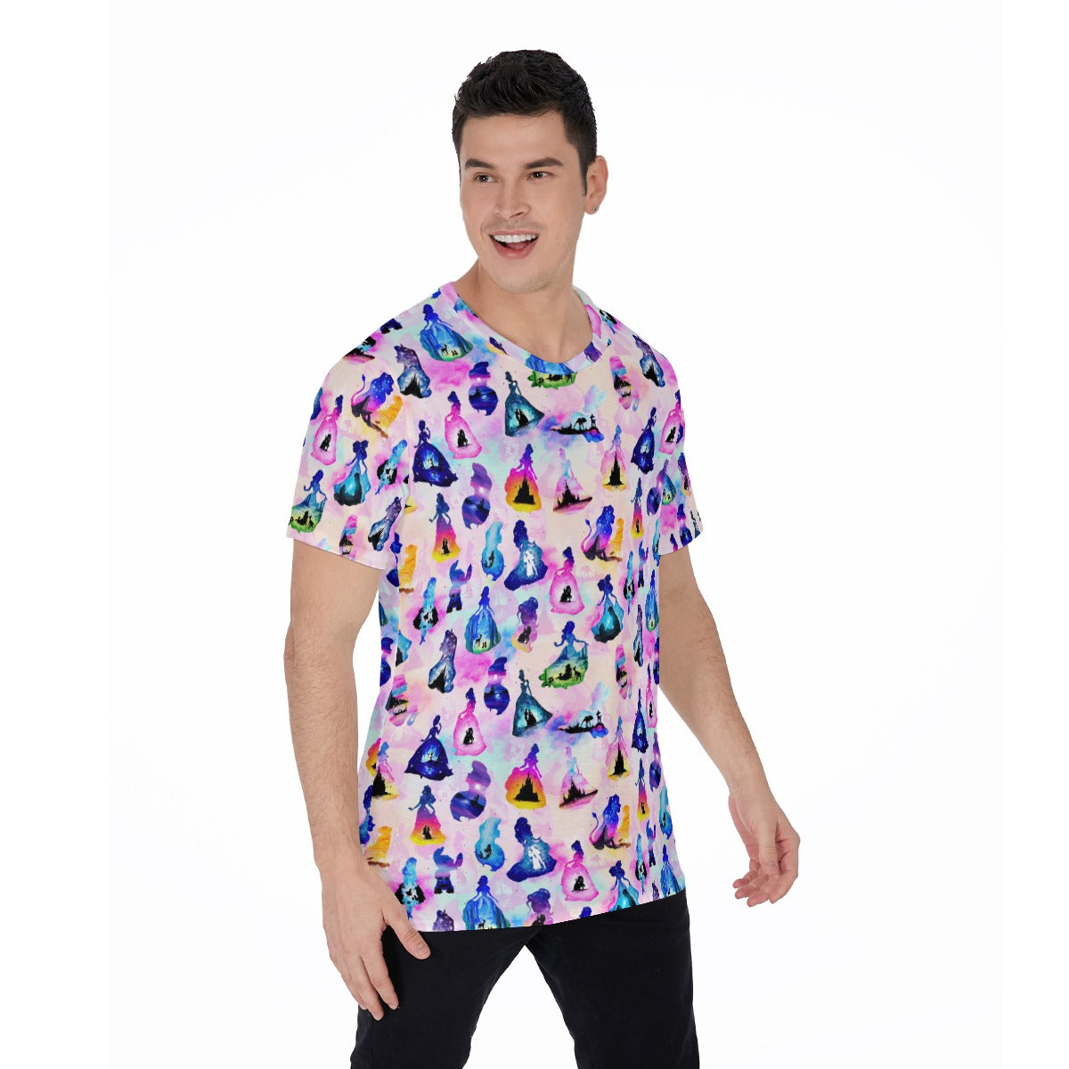 Princess And Classic Animation Silhouettes - Men's Short Sleeve T-Shirt