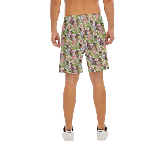 Bayou Royal Sketch - Men’s Pocket Beach Shorts
