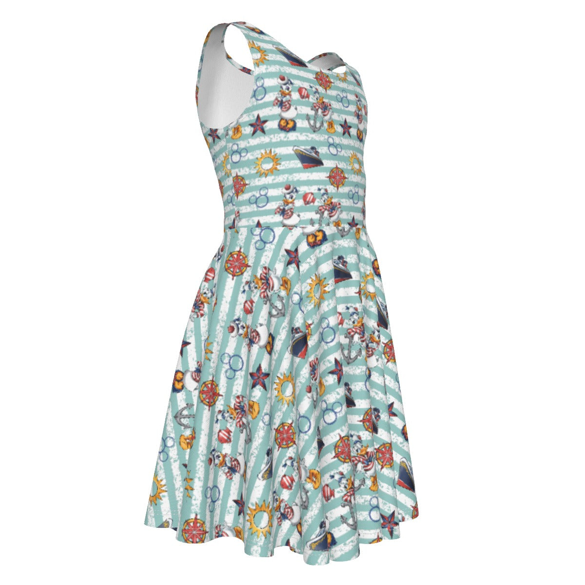 Sailor Duo on Deckaisy - Kid's Sleeveless Skater Dress