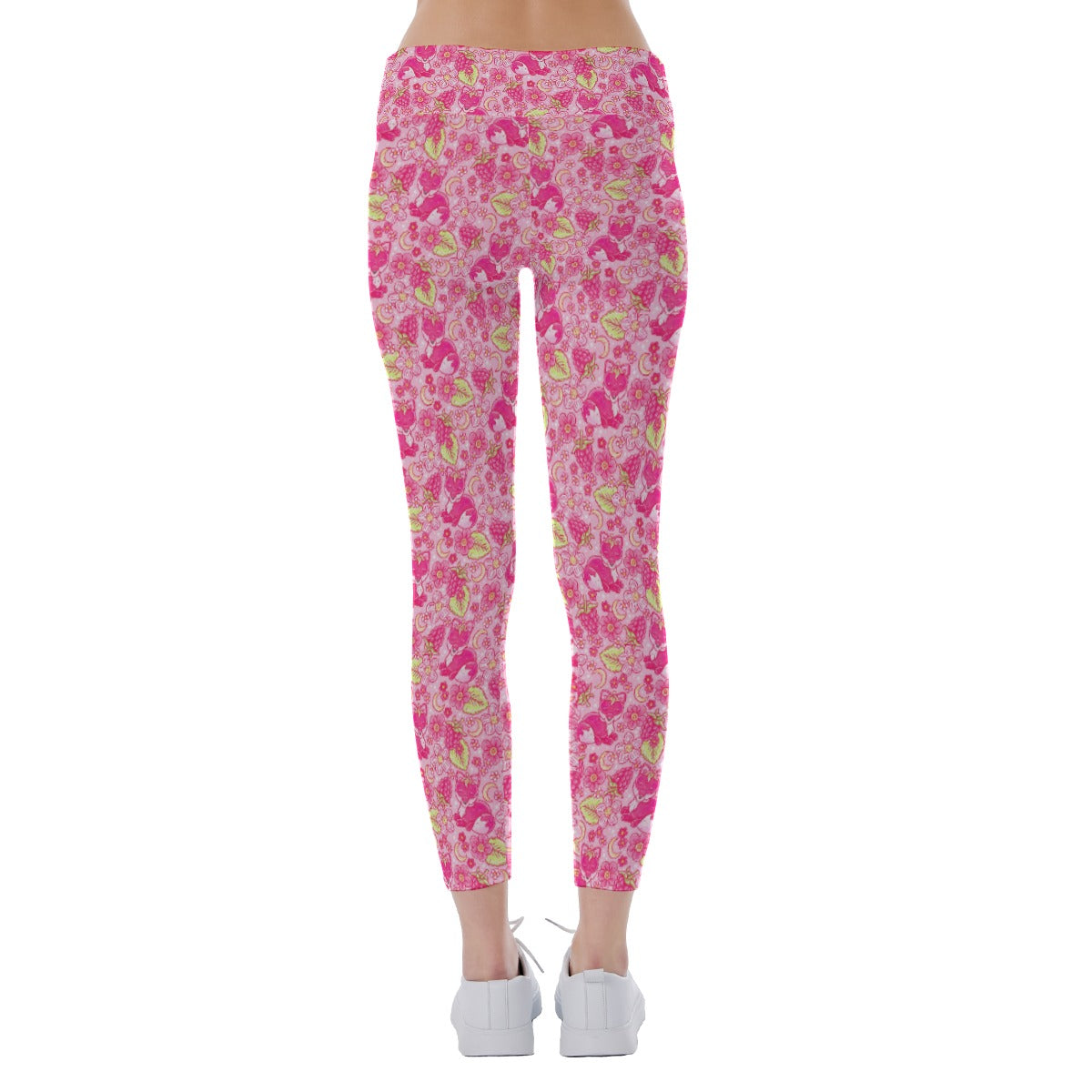 Fruitimals - Raspberry Foxes - Women's Yoga Leggings