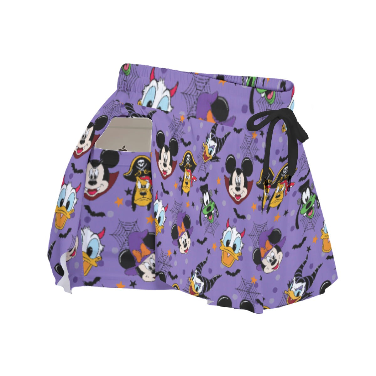 Halloween Friends in Costumeeads - Women's Flowy Pocket Shorts