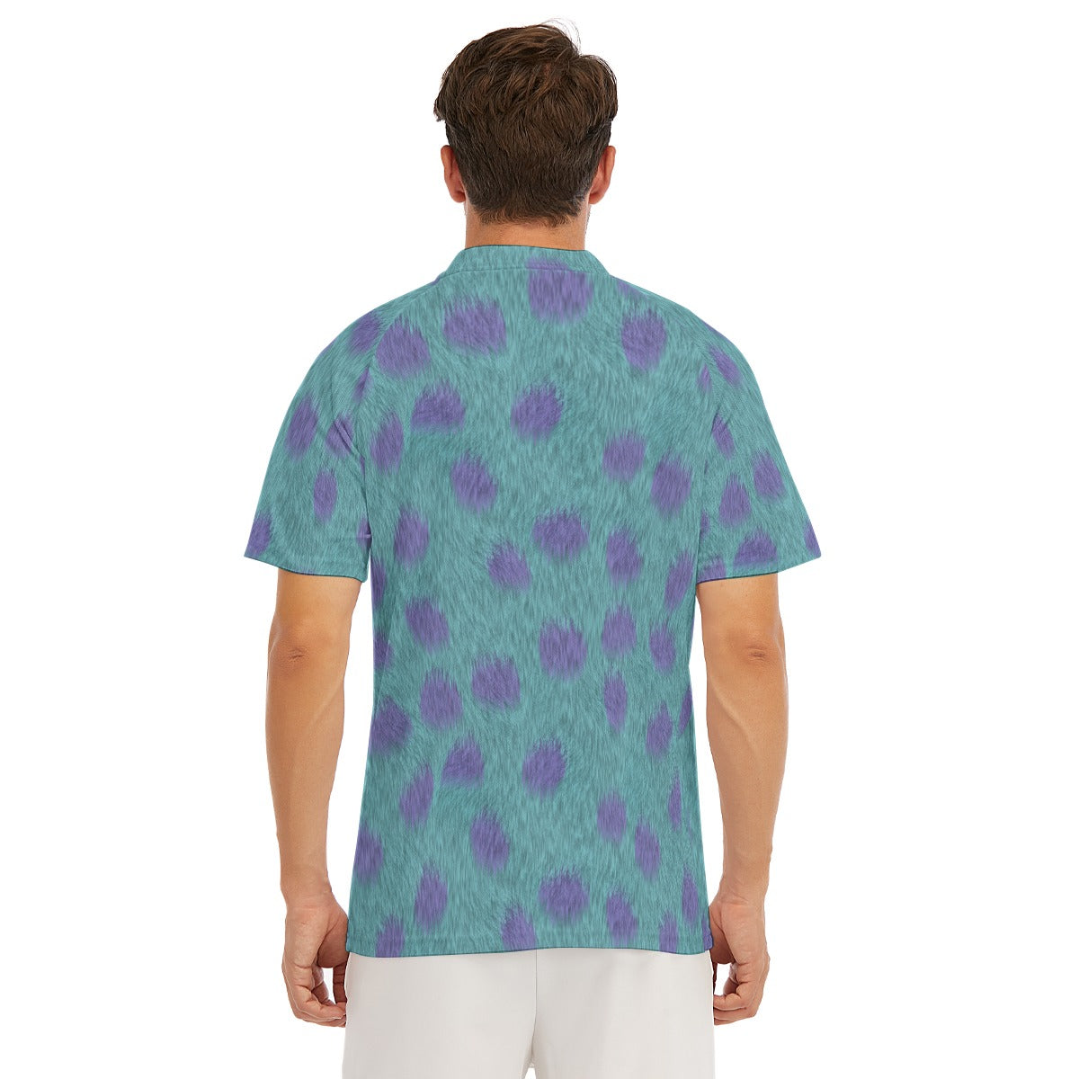 Turquoise Monster Spots - Men's Polo Shirt
