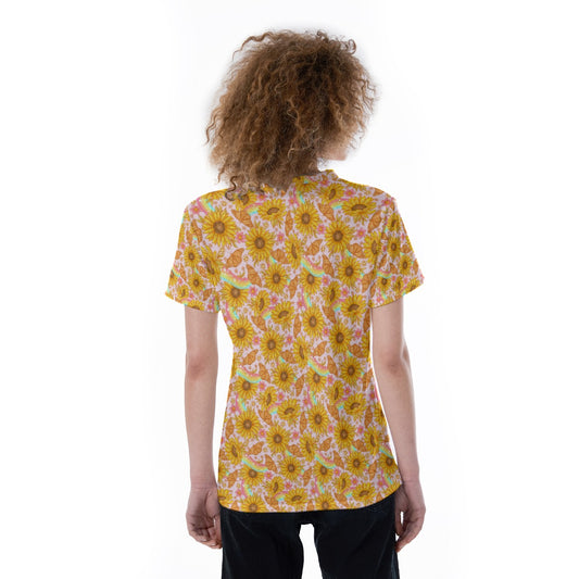 Sunflower Dreams - Women's Short Sleeve V-Neck T-Shirt