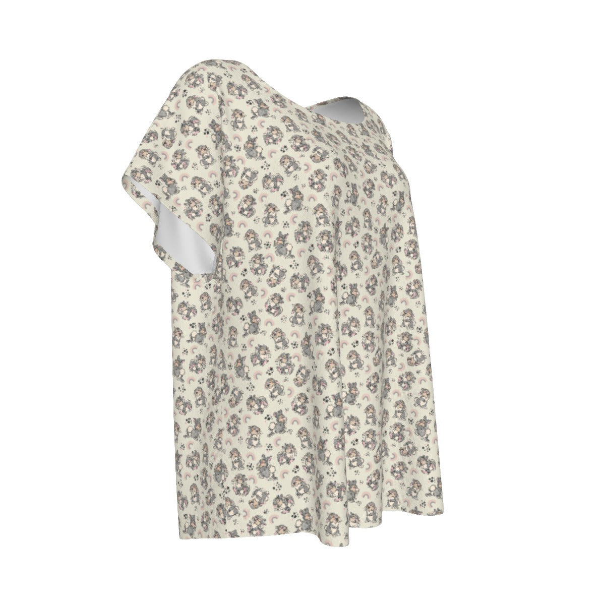 Bouncy Bunny Bliss - Women’s Relaxed Fit Scoop Tee