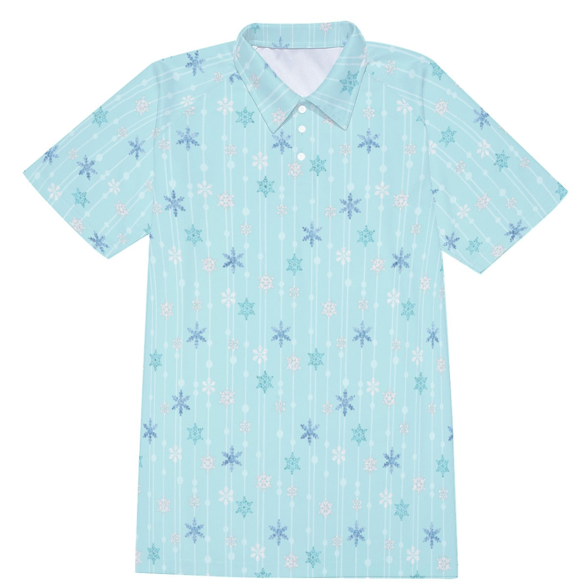 Ice Queen Snowflake Pattern - Men's Polo Shirt