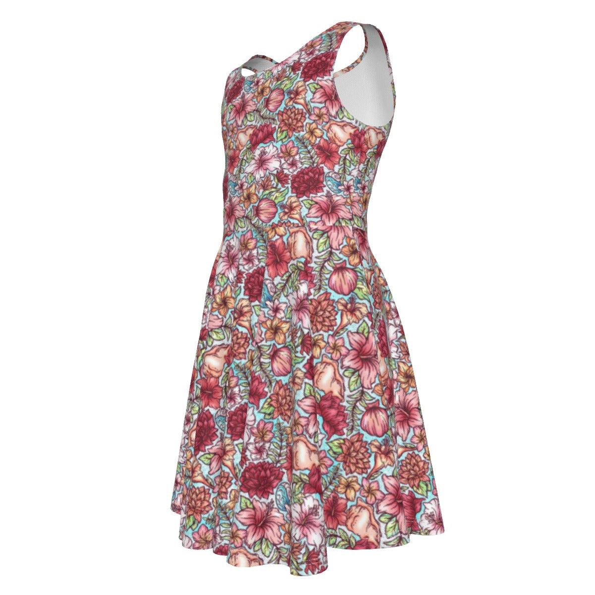 Fairytale Florals – Island Princess - Kid's Sleeveless Skater Dress