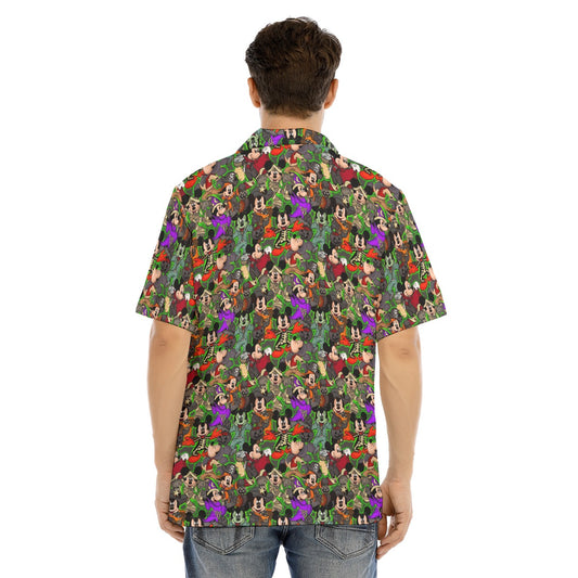 Halloween Costume Mashup - Men's Hawaiian Button Up Shirt