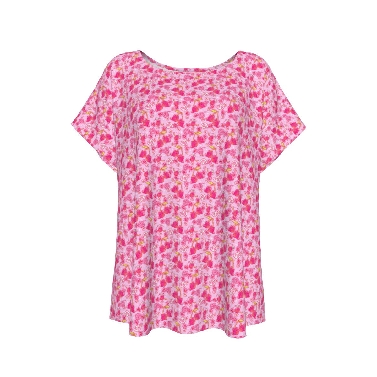 Fruitimals - Cherry Kittens - Women’s Relaxed Fit Scoop Tee