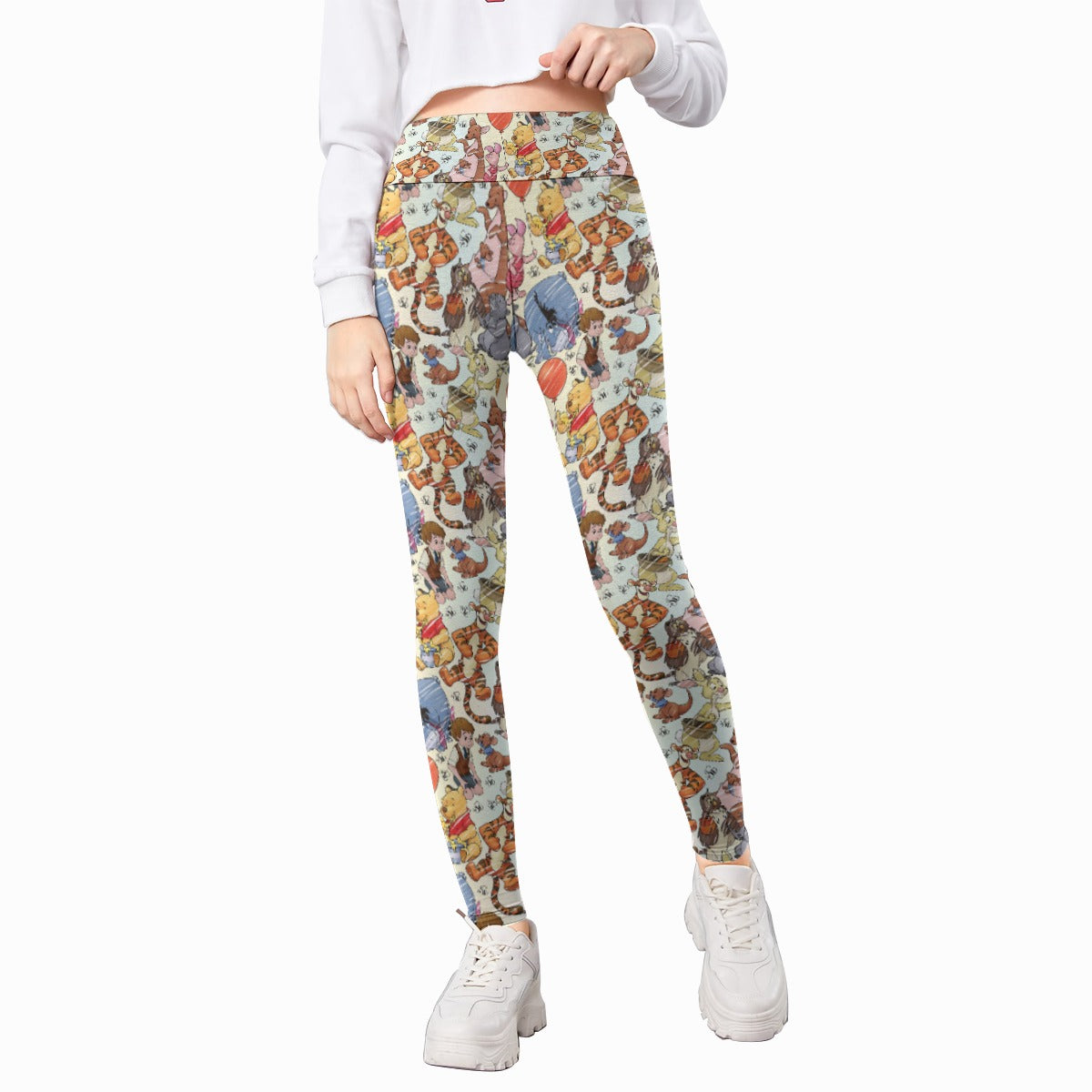 Woodland Friends Sketched - Kid's Leggings