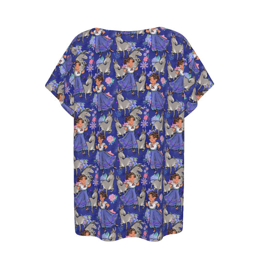 Whimsical Strong Heroine - Women’s Relaxed Fit Scoop Tee