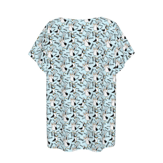 Mine Mine Mine Seagulls - Women’s Relaxed Fit Scoop Tee