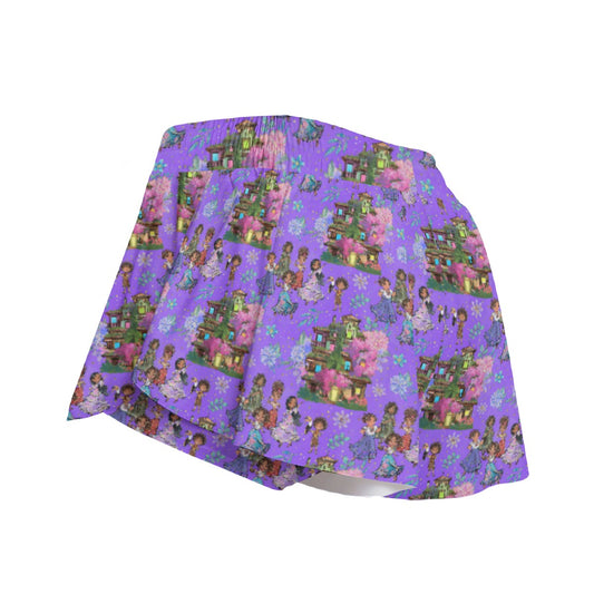 Whimsical Family Magic - Women's Flowy Pocket Shorts