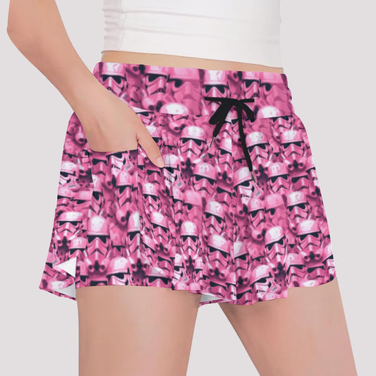 Pink Helmet Battalion - Girls’ Flowy Pocket Shorts