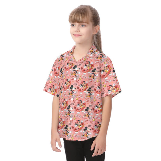 Power Couple Race Ready - Kid's Hawaiian Button Up Shirt