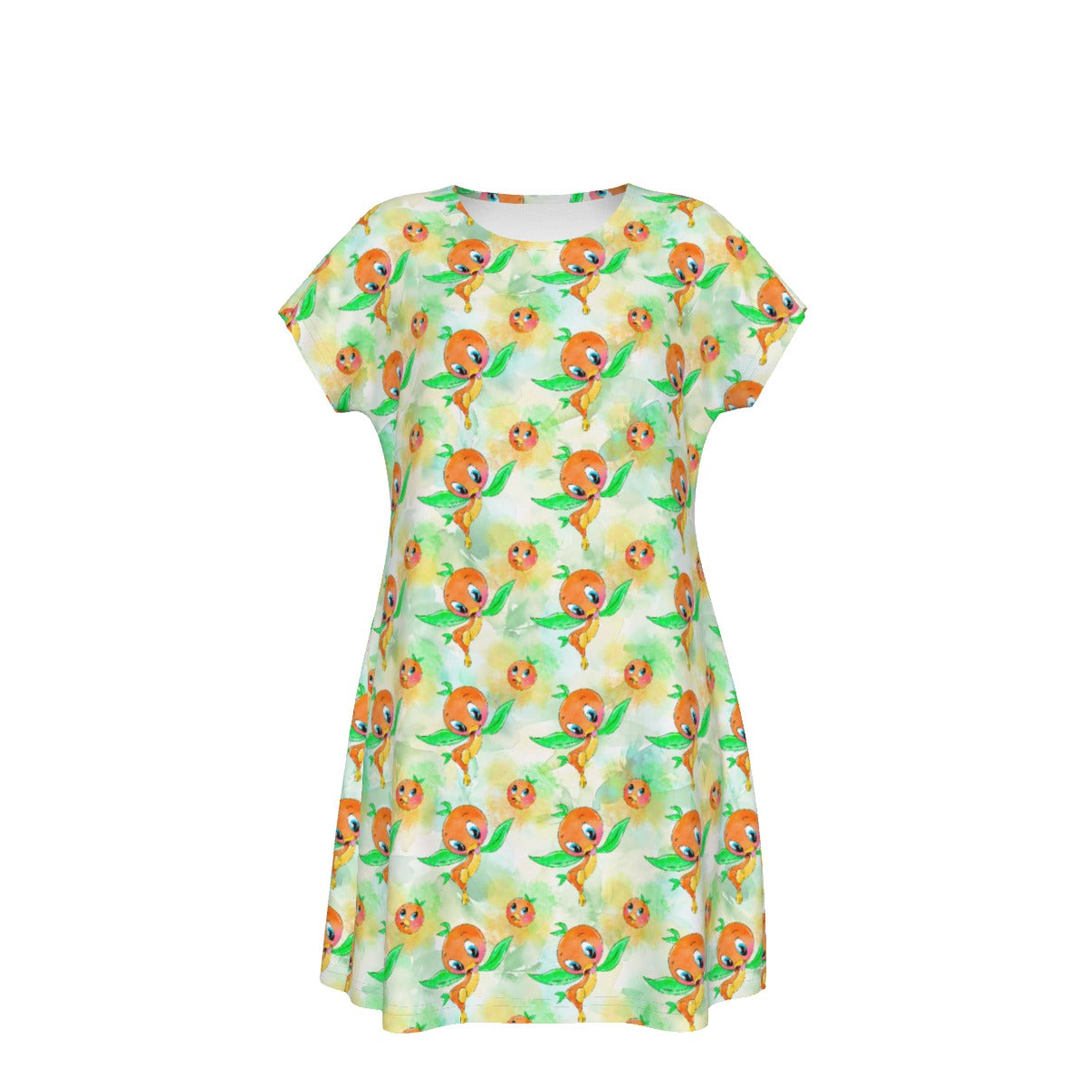 Sunny Citrus Thoughts - Women's T-Shirt Dress
