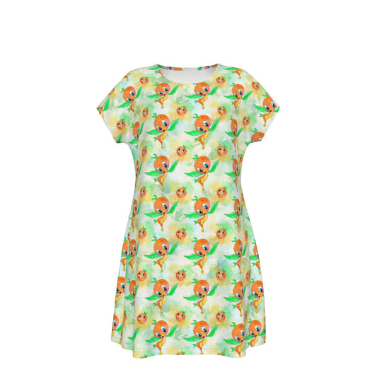 Sunny Citrus Thoughts - Women's T-Shirt Dress