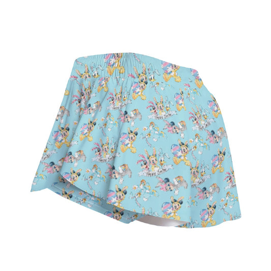 Spring Bunny Costume Crewumes - Women's Flowy Pocket Shorts