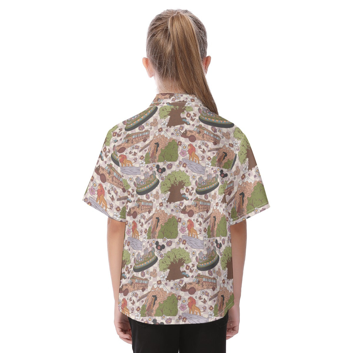 Hand Drawn AK - Kid's Hawaiian Button Up Shirt