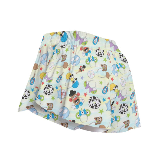 Playful Toy Style Icons - Women's Flowy Pocket Shorts