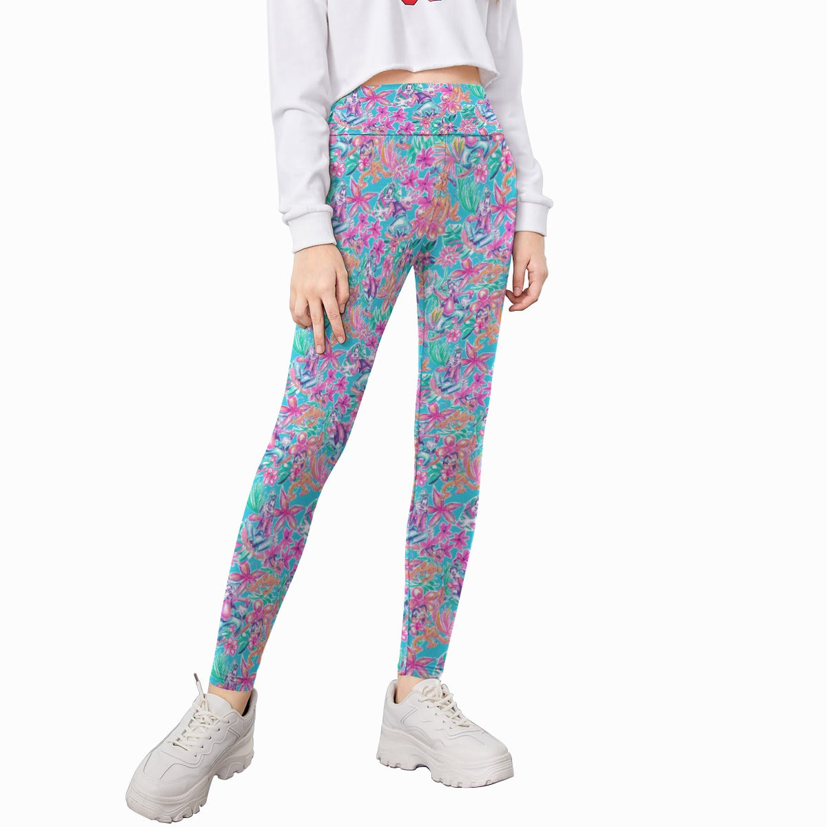 Tropical Bloom Fiesta - Playful Duo - Kid's Leggings