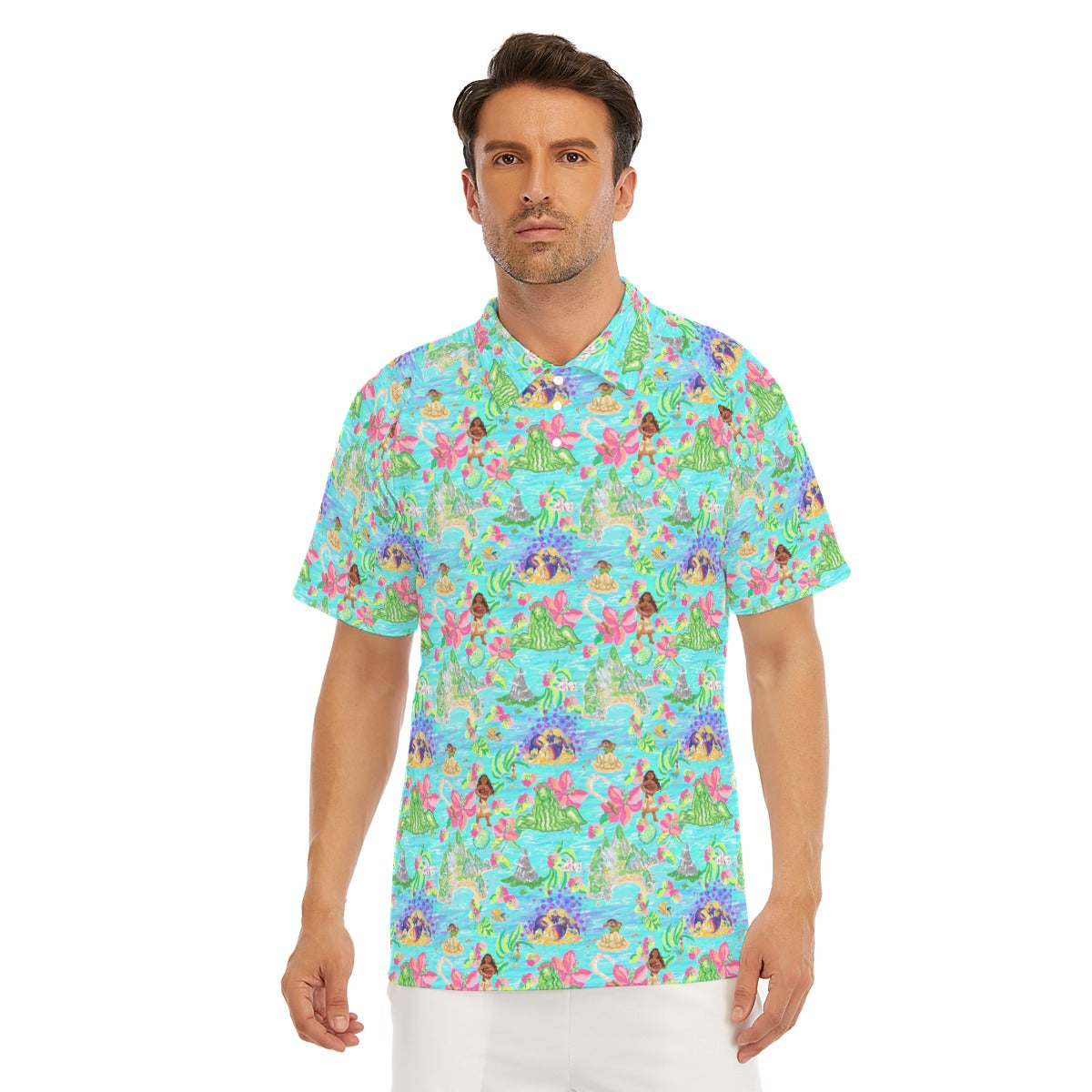 Tropical Island Paradise - Men's Polo Shirt