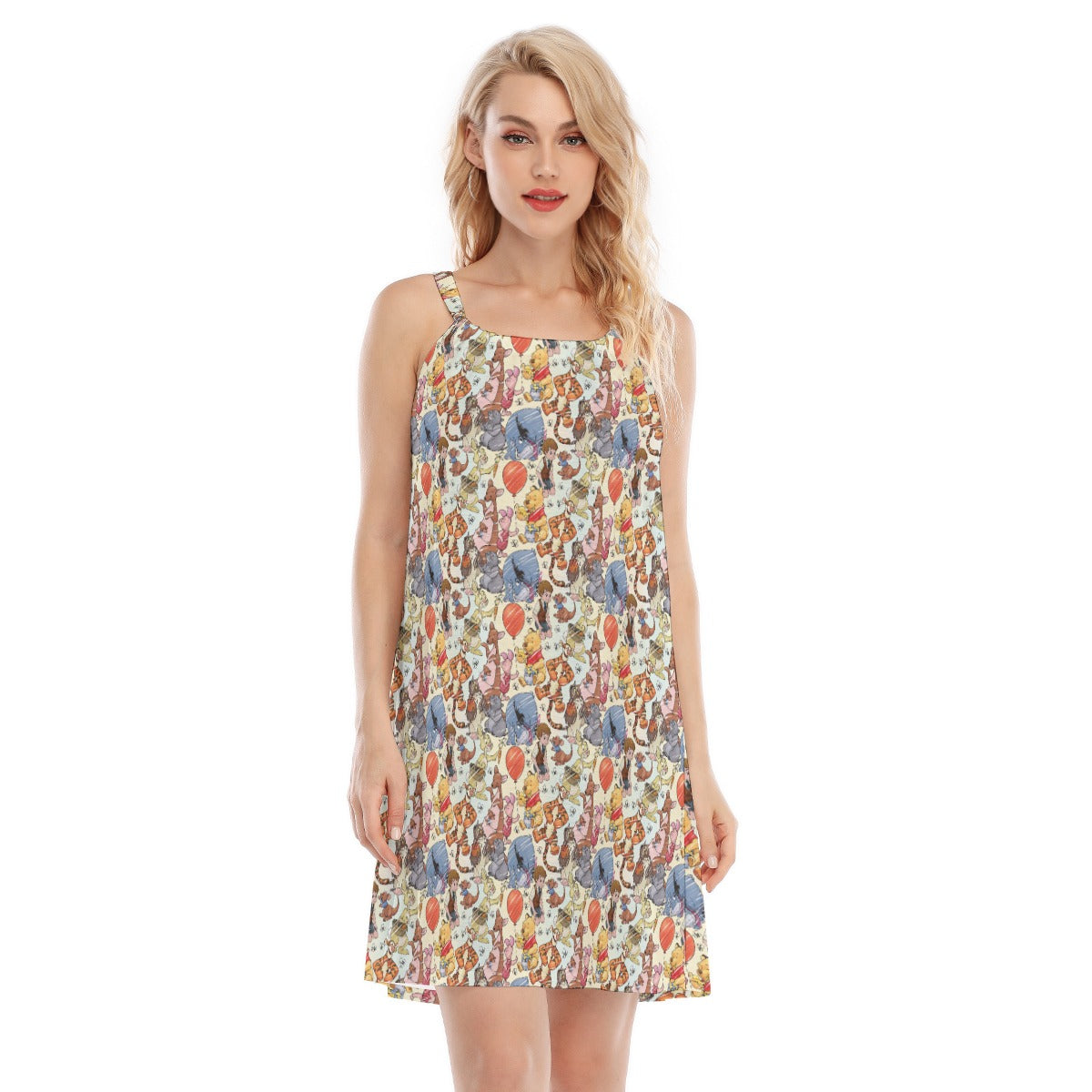 Woodland Friends Sketch - Women’s Adjustable Sundress