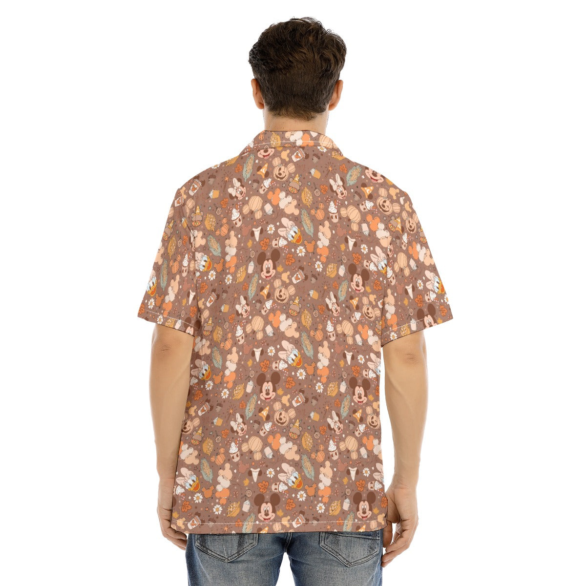 Pumpkin Spice Friends FallFall - Men's Hawaiian Button Up Shirt