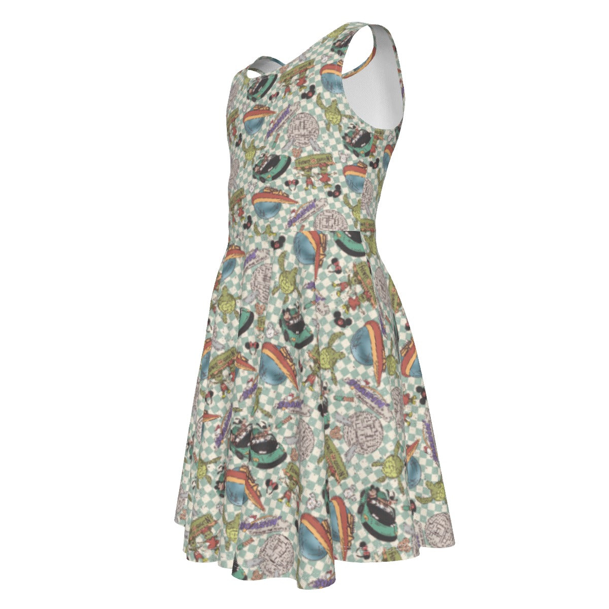 Hand Drawn EC - Kid's Sleeveless Skater Dress