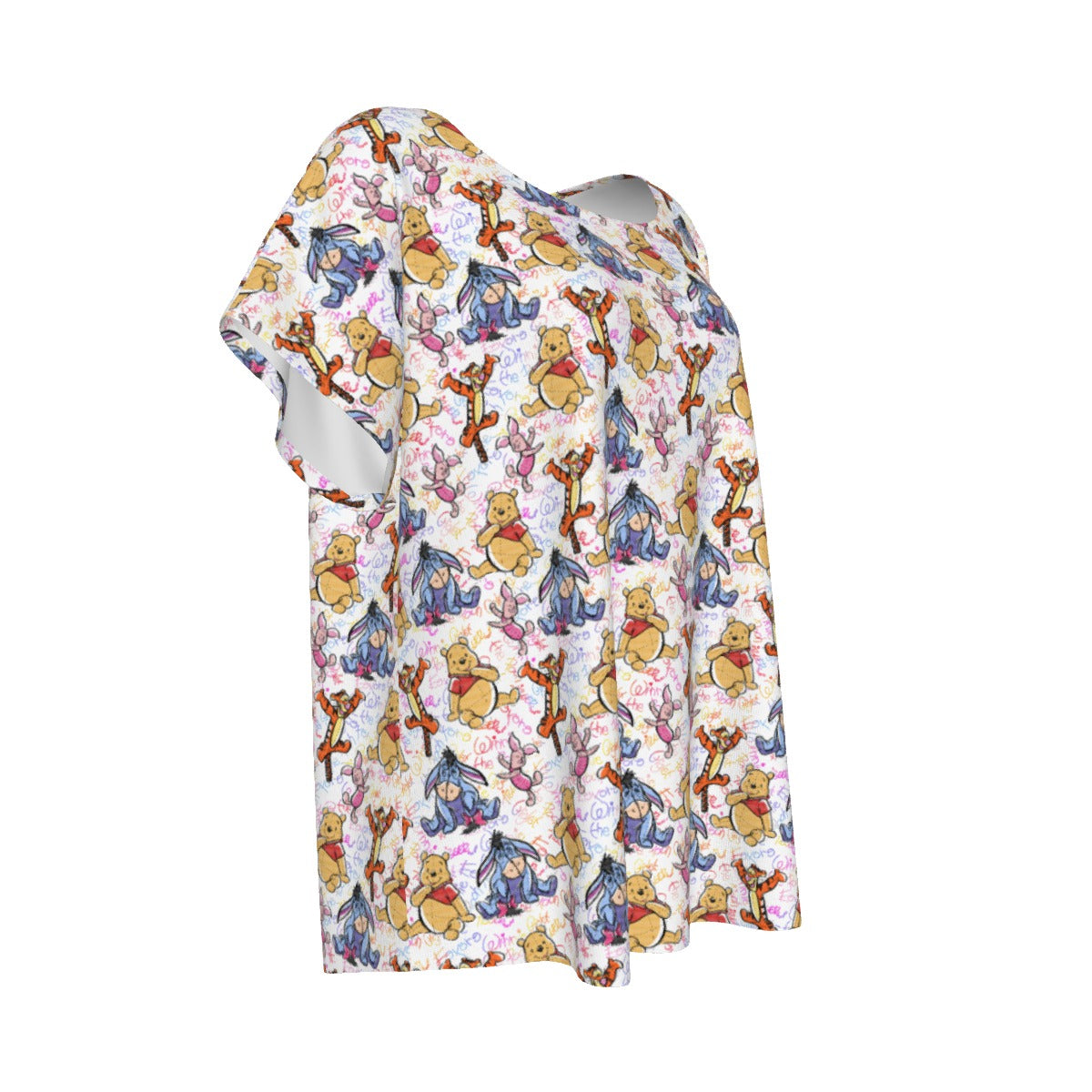 Beloved Forest Friends Sketch Autographs - Women’s Relaxed Fit Scoop Tee