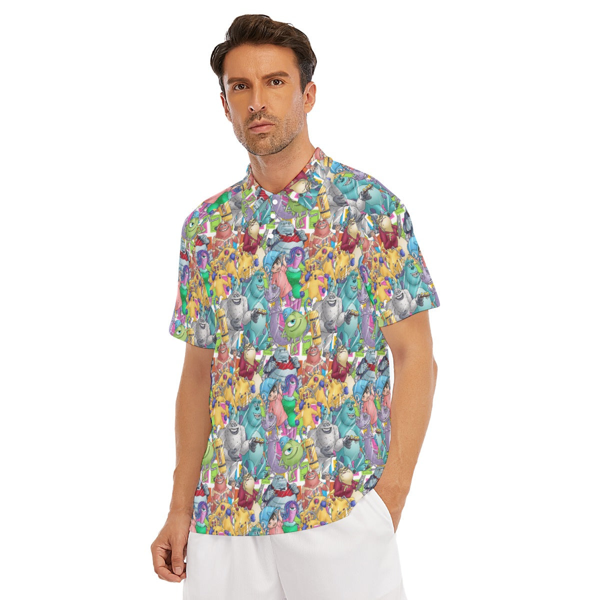 Monster Mayhem Sketched - Men's Polo Shirt