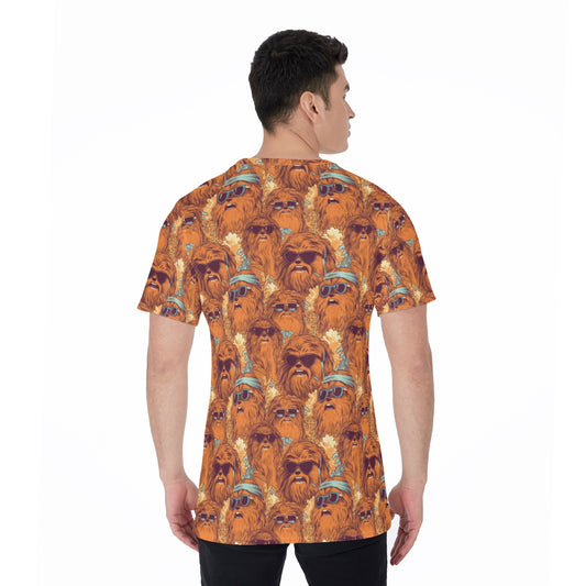 Retro Furry Friend Summer Vibes - Men's Short Sleeve T-Shirt