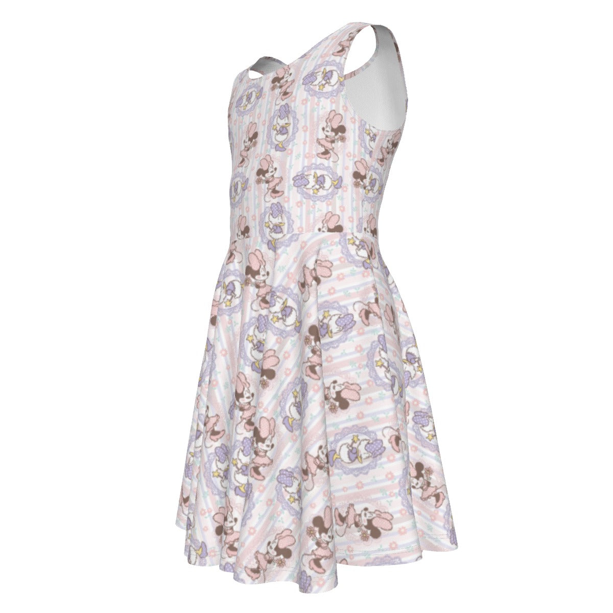 Sweet Springtime Style Duoaisy - Kid's Sleeveless Skater Dress