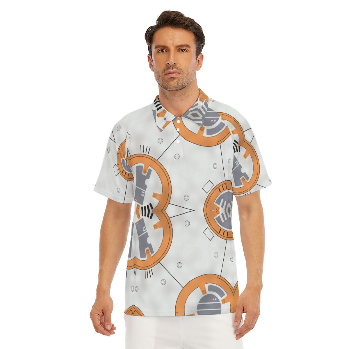Little Round Droid - Men's Polo Shirt