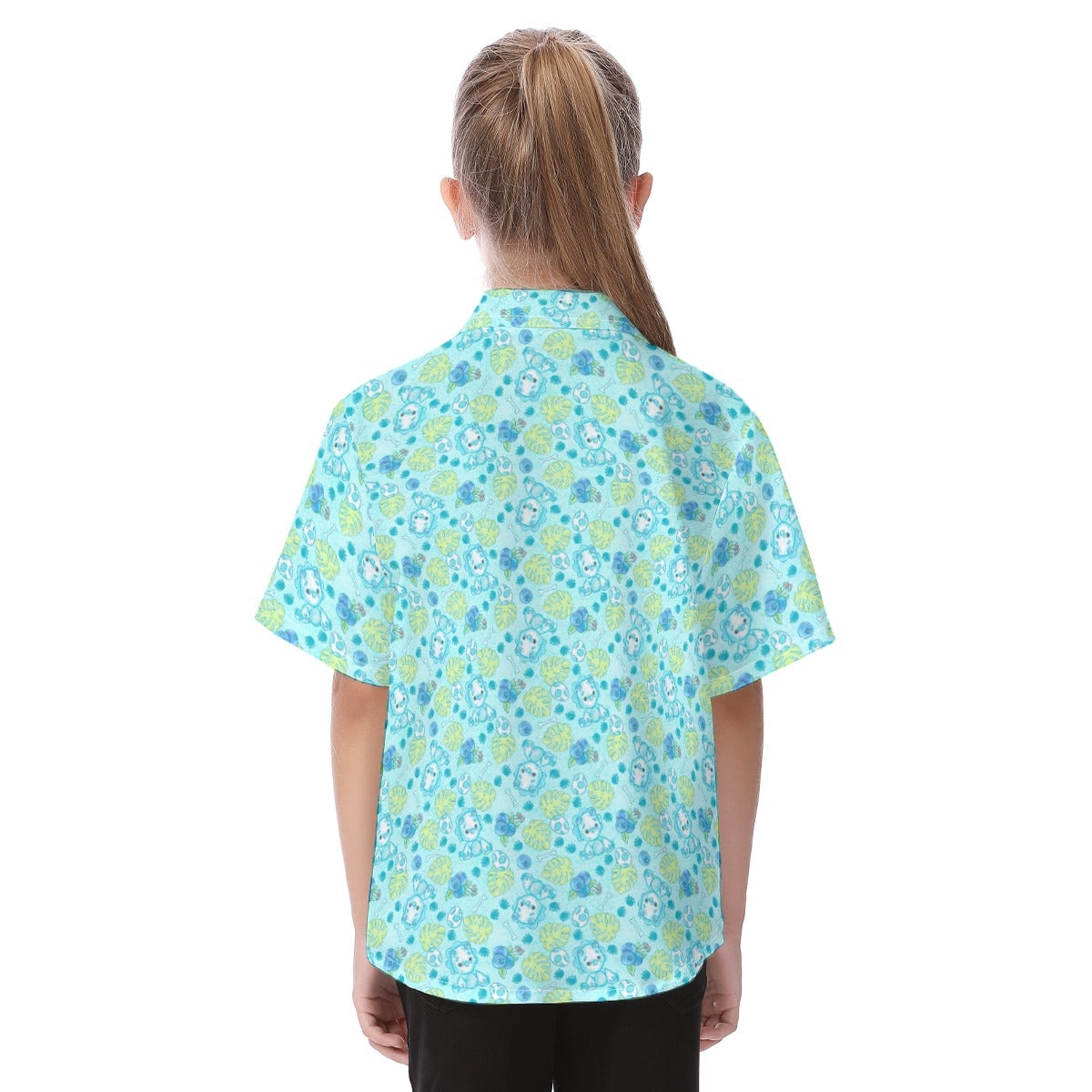 Fruitimals - Blueberry Dinosaurs - Kid's Hawaiian Button Up Shirt