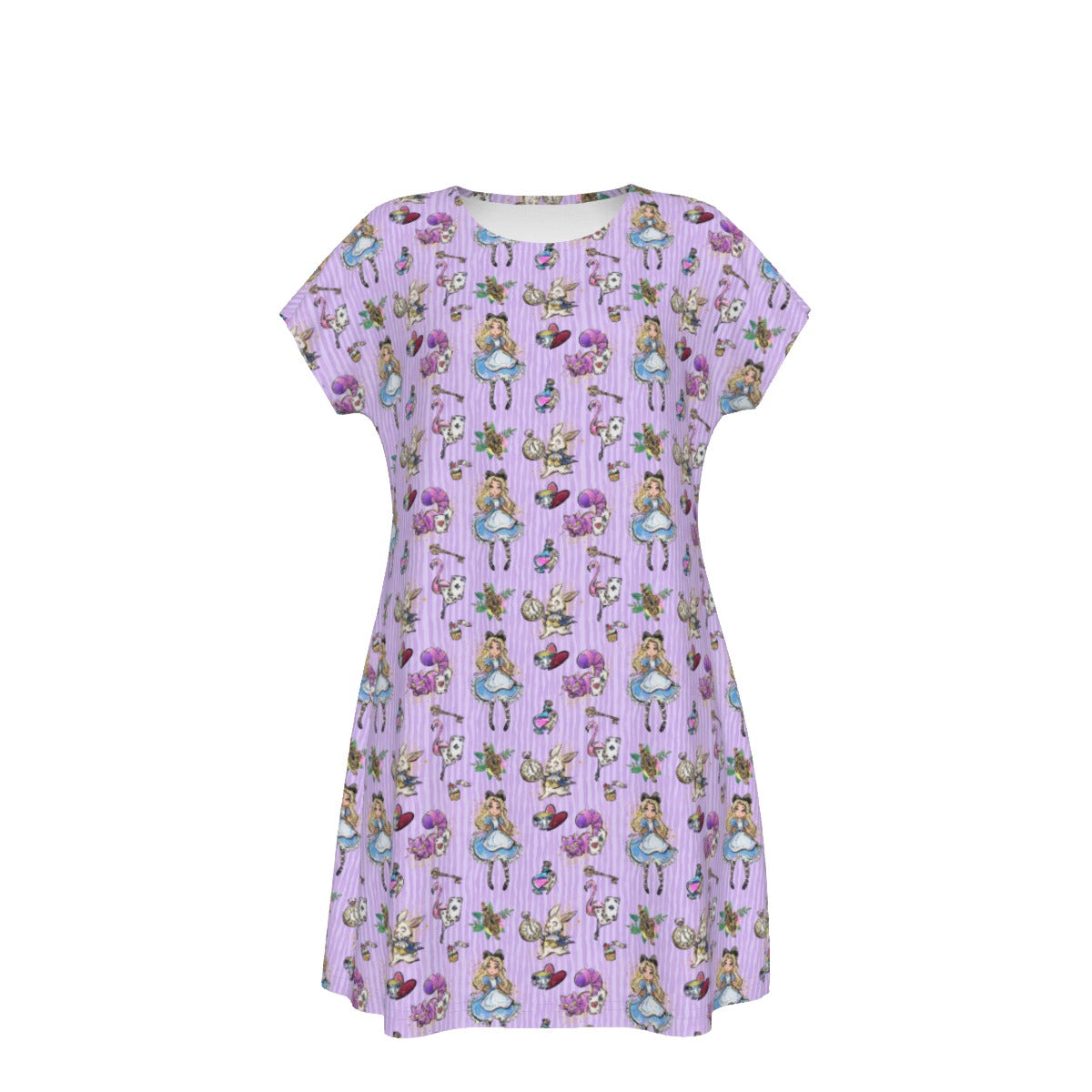 Whimsical Curious Adventure - Women's T-Shirt Dress