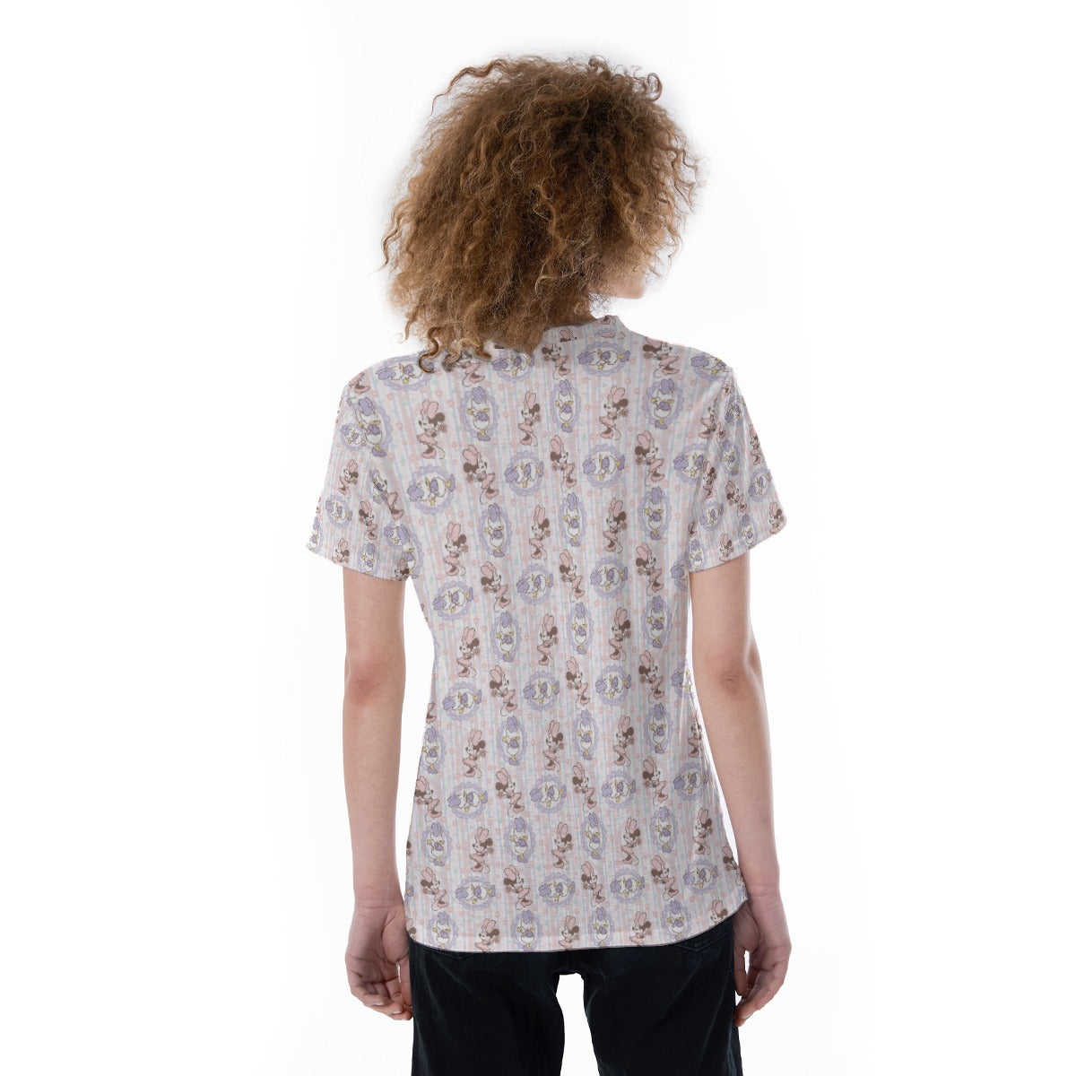 Sweet Springtime Style Duo - Women's Short Sleeve V-Neck T-Shirt