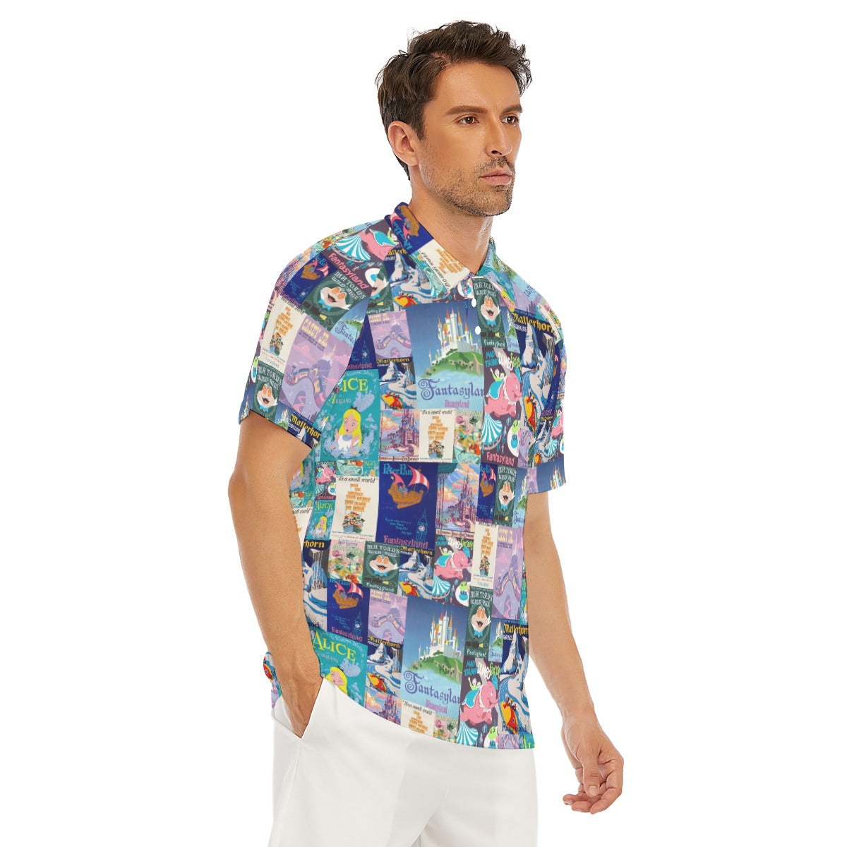 Vintage Fantasy Ride Posters - Men's Polo Shirt