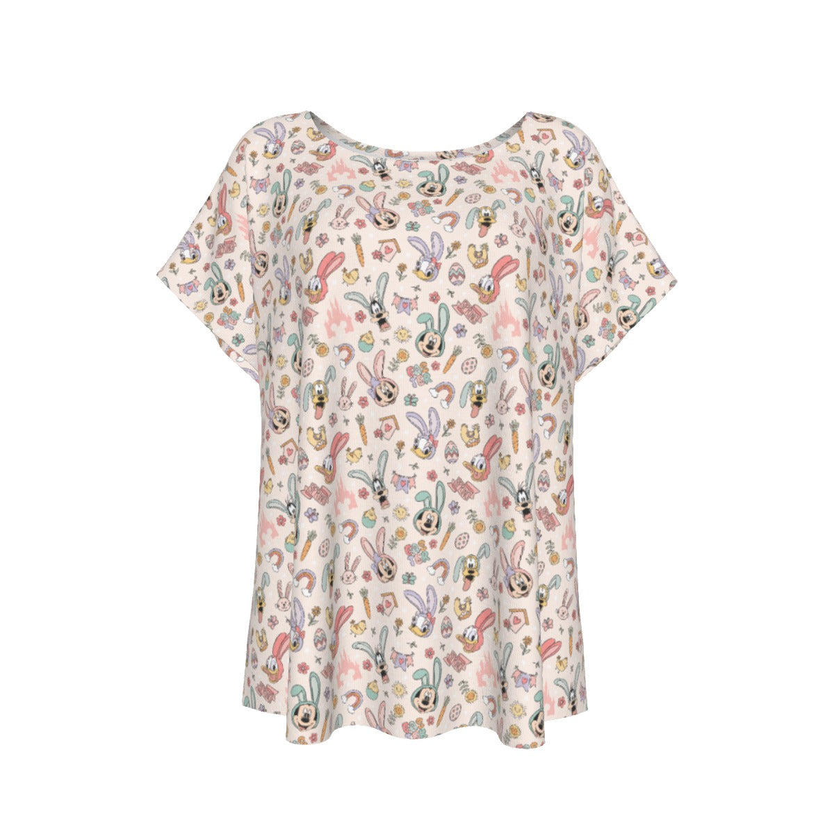 Springtime Friends Celebration Fun - Women’s Relaxed Fit Scoop Tee