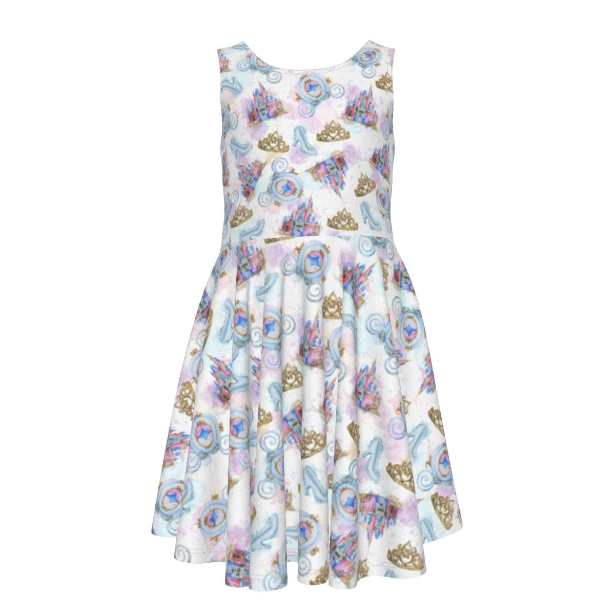 Watercolor Fairytale Fantasy - Kid's Sleeveless Skater Dress