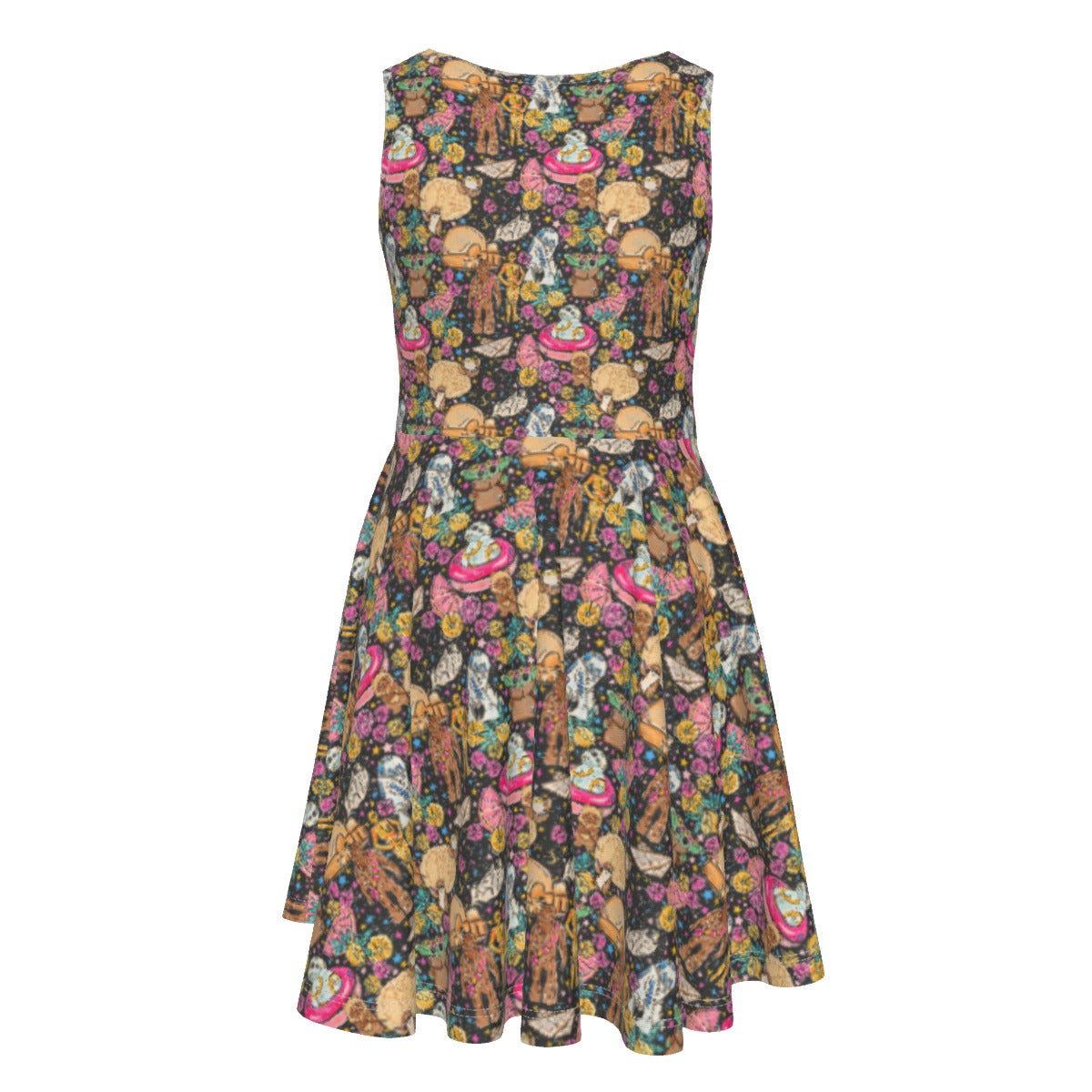 Tropical Space Squad - Kid's Sleeveless Skater Dress
