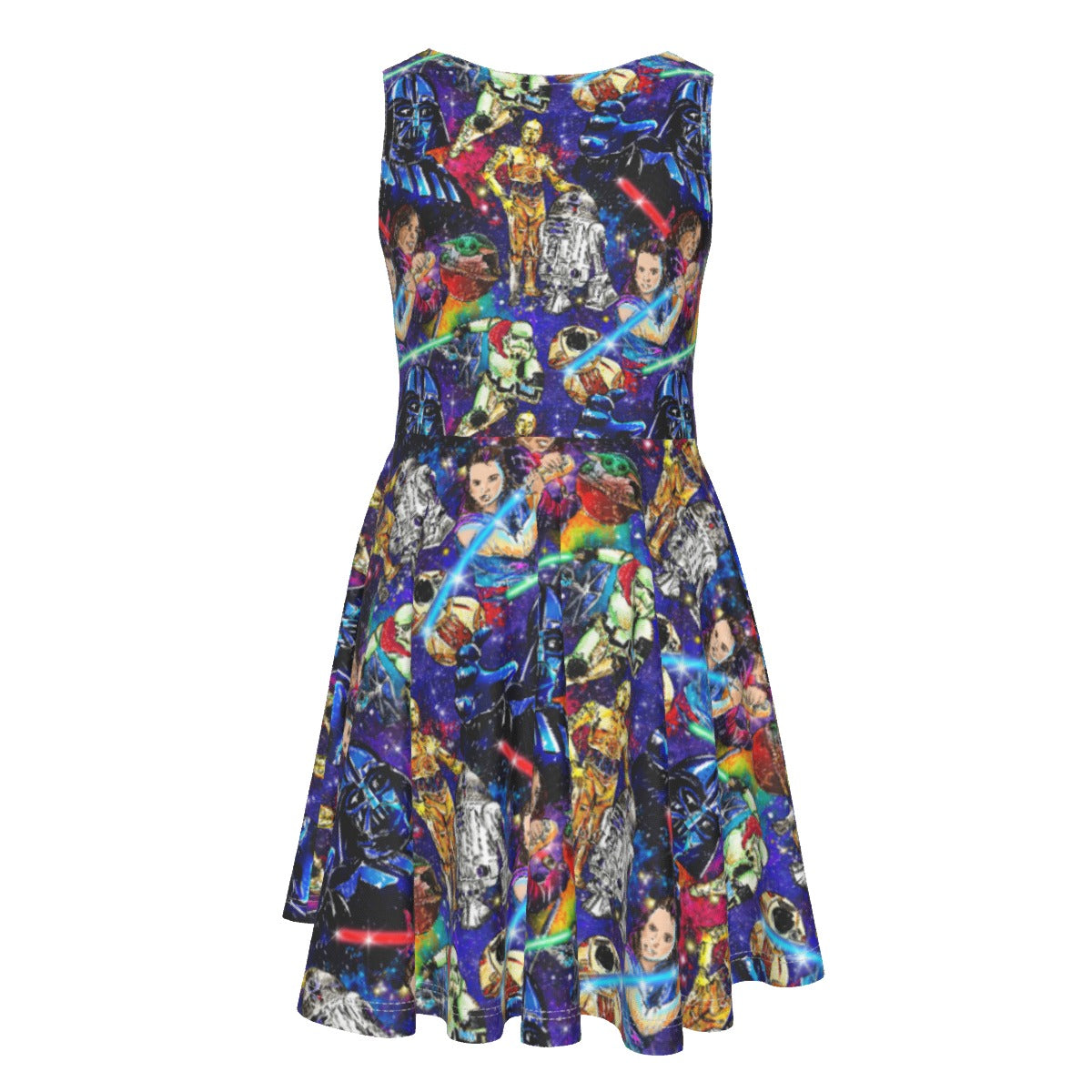 Galaxy Saga - Kid's Sleeveless Skater Dress