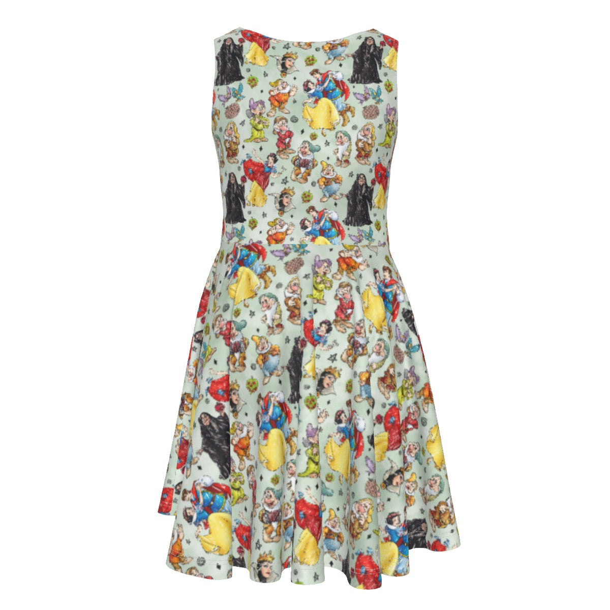 Fairest Crew Sketch - Kid's Sleeveless Skater Dress