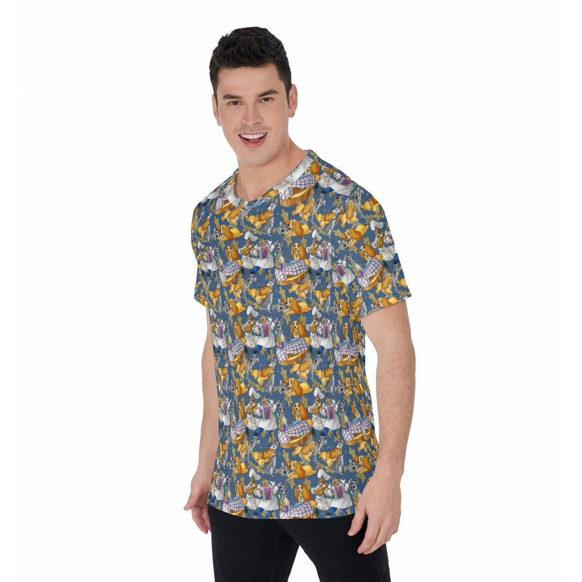 Puppy Love Sketch - Men's Short Sleeve T-Shirt