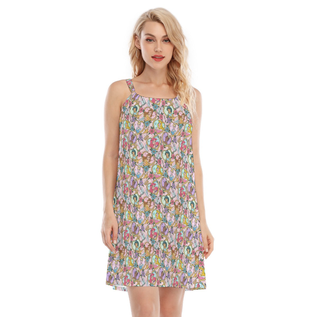 Tattoo Hearts Royal Icons - Women’s Adjustable Sundress