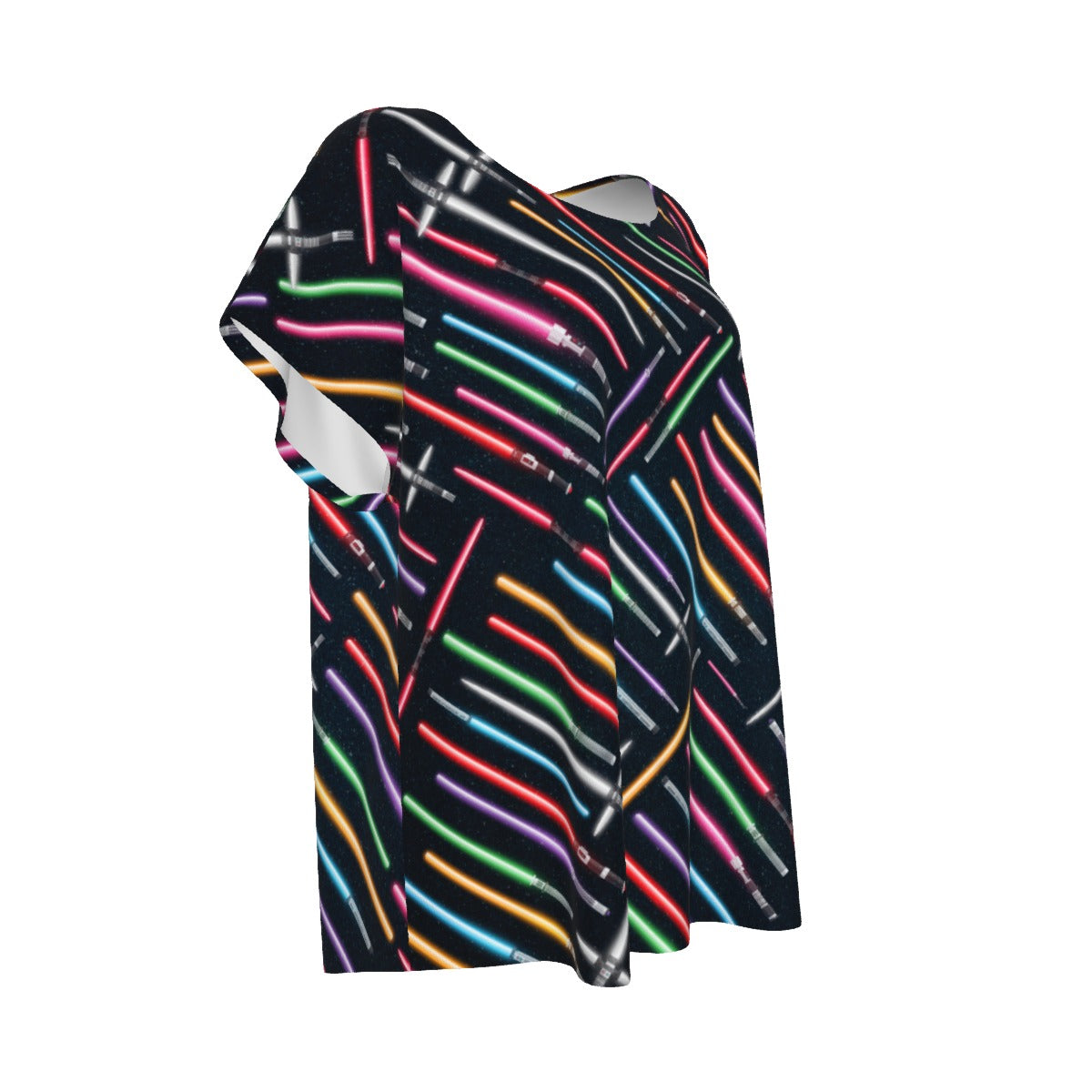 Vibrant Galaxy Sabers - Women’s Relaxed Fit Scoop Tee
