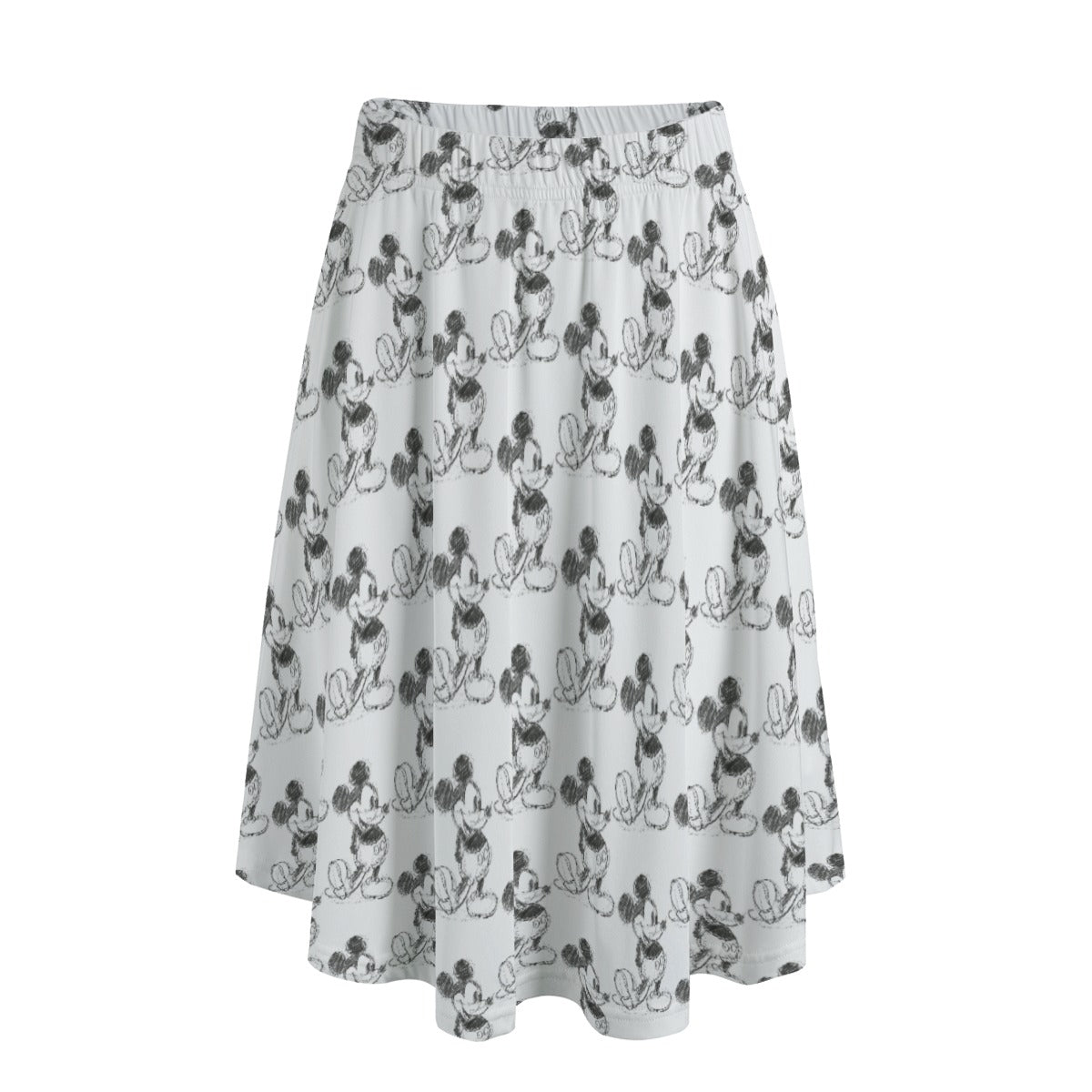 Sketch of Classic Mouse - Women’s Pocket Midi Skirt