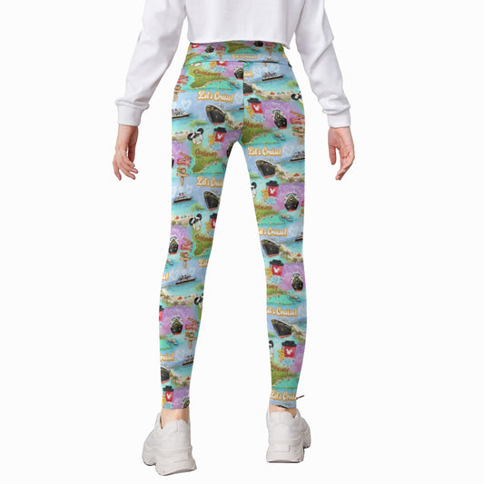 Tropical Castaway Island - Kid's Leggings